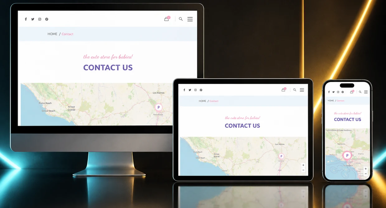 Showesome Website Showcase — device frame mockups